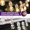 thumbnail image 4 of Fosmon Outdoor Light Timer Outlet, Weatherproof Photocell Dusk to Dawn Sensor Timer Switch, 80 FT Range Remote Control with 1 Grounded Electrical Outlet for Garden Holiday Light, 15A, [ETL Listed], 4 of 9