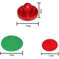 thumbnail image 3 of 1 Ensemble de Mini Pousseurs de Hockey sur Air et de Rondelles de Hockey sur Air, Excellents Poignées de But, Pousseurs Poignées de But, Palettes Accessoires de Remplacement pour Tables de Jeu 60 mm, Rouge (2 Attaquants, 4 Rondelles), 3 of 4