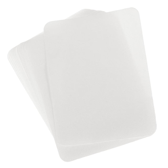 Parches de Tela Uxcell para Planchar Blancos 4.9"x3.7" para Ropa Paquete de 18