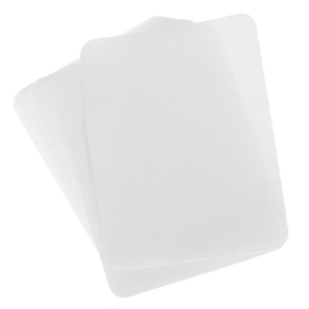 Parches de Tela Uxcell para Planchar Blancos 4.9"x3.7" para Ropa Paquete de 18