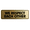 Brushed Gold, variant on Signs ByLITA Standard We Respect Each Other Sign (Black /Gold) - Small