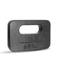 thumbnail image 1 of Placa De Ruck de Hierro Fundido, Multi Pesos Disponibles 10-45 LB, Plato para Rucking, Sentadillas, Entrenamiento de Fuerza, para Entrenamiento al Aire Libre con Discos de Peso, Negro 15lbs, 1 of 6