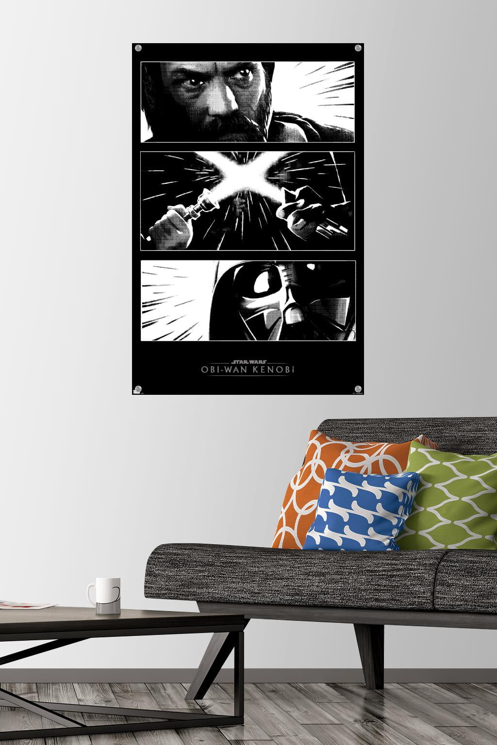 Star Wars: Obi-Wan Kenobi - Panels Wall Poster with Pushpins, 22.375" x 34"