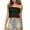 Green, variant on Tube Tops Womens Cute Ruffled Removable Straps Camisole Top Sleeveless Layering Underwire Free Plus Size Strapless Bra White,One Size
