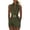 Green #21, variant on Women Sleeveless Shorts Belted Romper Plunging V-Neck Romper Summer Outfit High Waist Slim Romper with Pocket Casual Office Khaki L