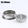 thumbnail image 4 of Bathroom Shower Grate Drain 50-200mm Round Outlet Waste Drain Cover Stainless AU, 4 of 5