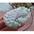 thumbnail image 4 of Certified Green Burma 100% Natural A Jade jadeite Pendant Peacock Phoenix Flower Ruyi Necklace 663512 TN, 4 of 11