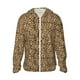 thumbnail image 1 of Fotbe Leopard Print Brown Chaqueta con Protección Solar UPF 50+ para Hombre y Mujer, Camisa con Capucha y Bolsillos-XX-Large, 1 of 7