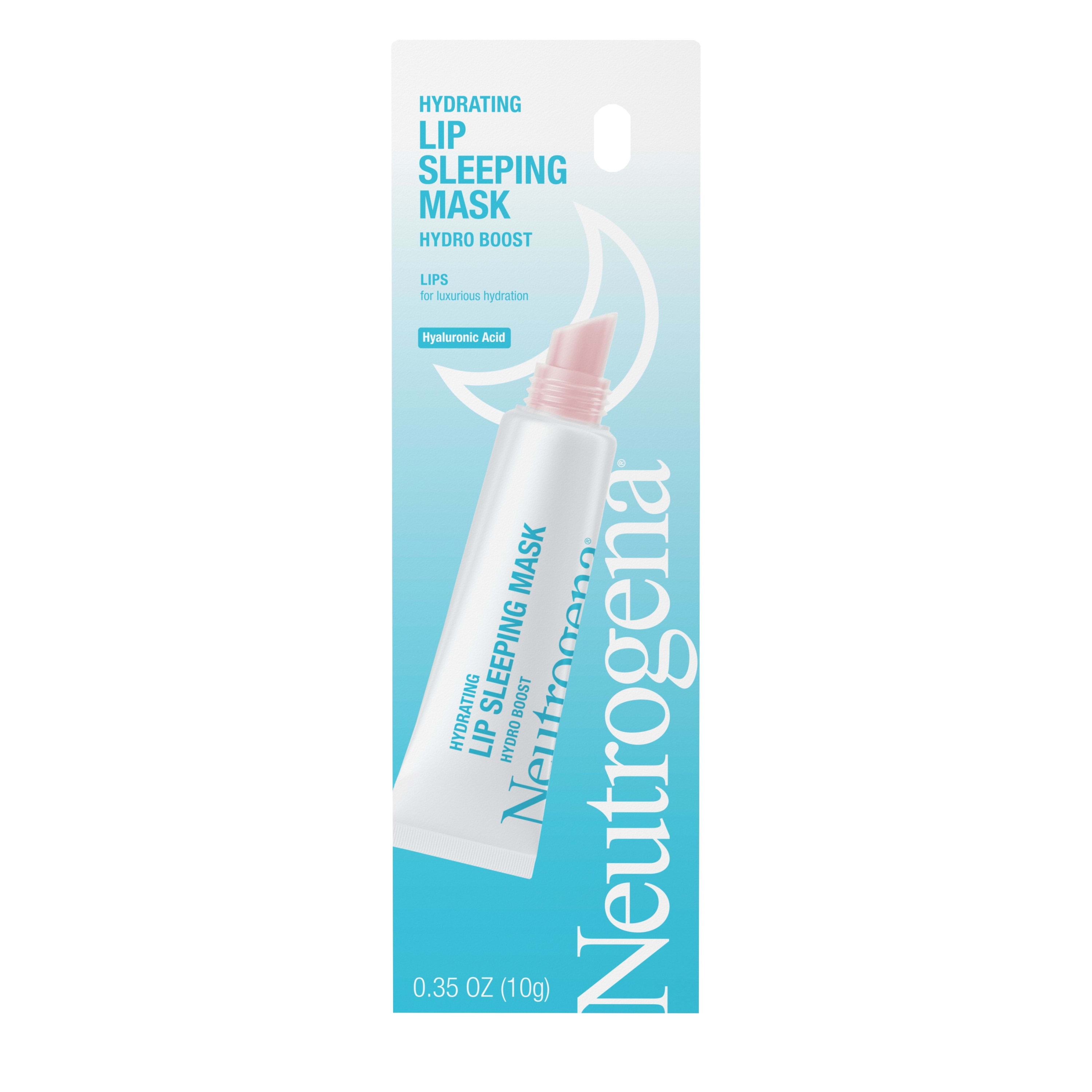 Neutrogena Hydro Boost Hydrating Clear Lip Sleeping Mask Tube, 0.35 oz