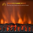 thumbnail image 4 of HOMCOM 16" Free Standing Electric Fireplace Portable Adjustable Stove Black, 4 of 10