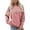 Pink, variant on XIAONU Womens Kindness Graphic Sweatshirts Positive Message Pullover Soft Casual Daily Crewneck