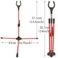 thumbnail image 3 of AME Recurve Bow Stand,Fiber Glass Lightweight Bow Holder Rack for Longbow Takedown Bow（red）, 3 of 14