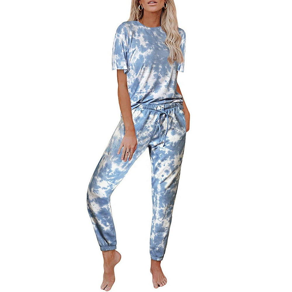 tie dye tracksuit set plus size