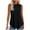 Black, variant on pstuiky Womens Tank Top, Women Casual Solid Color Sleeveless Round Neck Pullover Tank Top Fashionable Summer Basic Tee for Everyday Wear Comfortable Fit Soft Fabric Black L