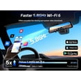 thumbnail image 6 of PELSEE 12" 4K Mirror Dash Cam with Backup Camera, 5.8GHz WiFi Rear View Mirror Camera w/ADAS and BSD, 4K Front and 1080P Rear, Free 32GB Card, Voice Control, GPS, Color Night Vision, 6 of 7