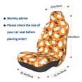 thumbnail image 3 of Wukai Cute Ghosts Full Set Car Seat Covers with Soft Padding Universal Auto Front Seats Protector and Cushion Mat, 3 of 5