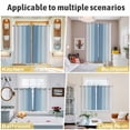 thumbnail image 5 of Blue Grey Ombre Kitchen Curtains Window Panels, Farmhouse Gradient Minimalist Insulated Window Treatment Curtain, Grommet Curtains for Bedroom/Living Room/Bathroom, 2 Piece 52"Wx63"L, 5 of 8