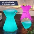 thumbnail image 4 of BALUS Changing Colors LED Cocktail Table, 20" Cordless Light Up Pub Table, Rechargeable Light Up Wine Table for Party, Home Patio Pool Ambiance LED Furniture, 4 of 7