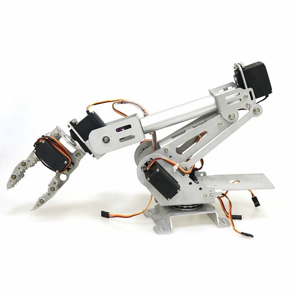 7 DOF Metal Claw Robotic Arm with Servo DIY Kit Mechanical Arm Robot