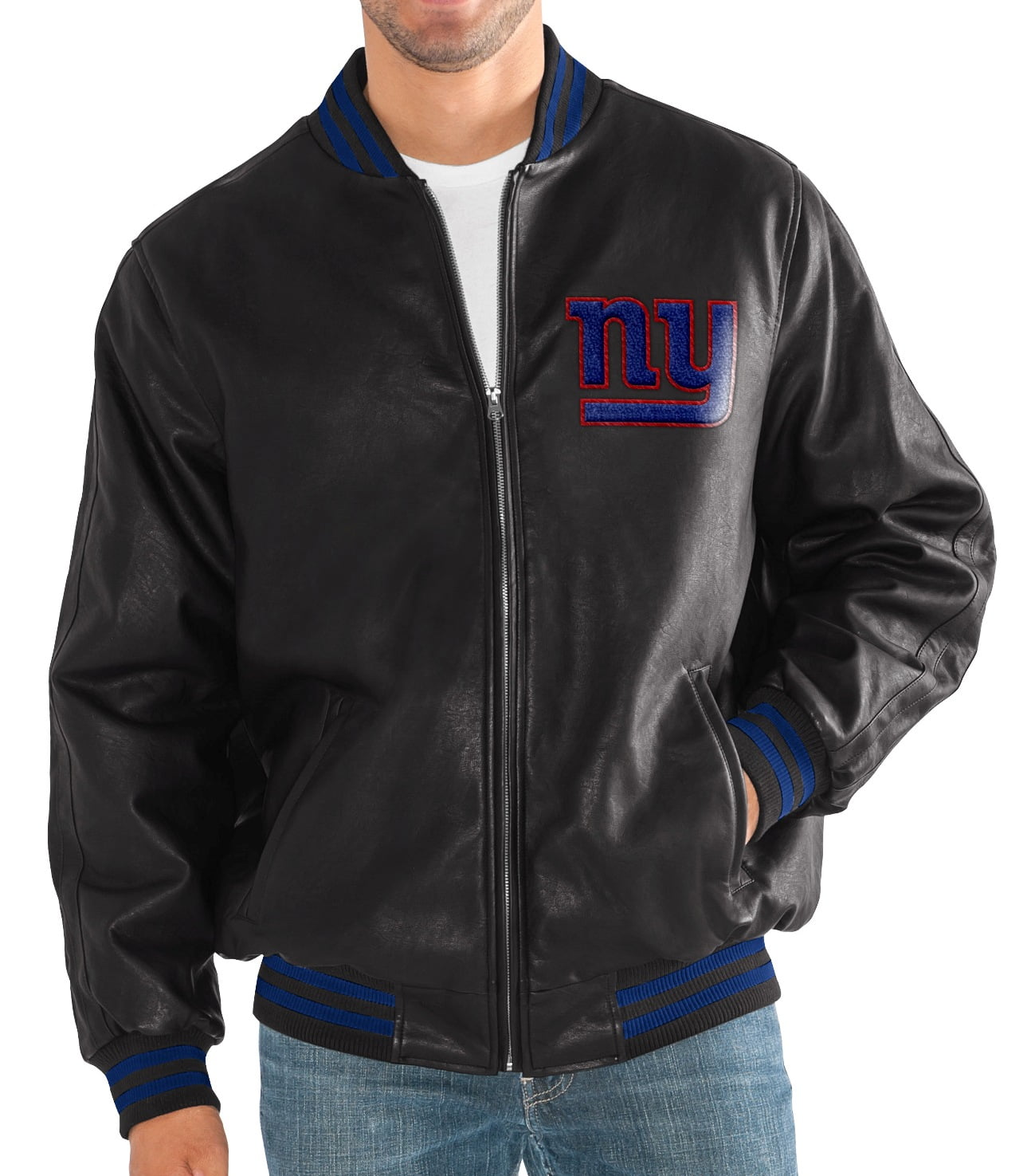 New York Giants G-III NFL "Stiff Arm" Men's Premium Varsity Jacket by G-III Sports