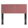 thumbnail image 4 of Mercy Chevron Tufted Performance Velvet Twin Headboard, 4 of 6