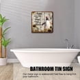 thumbnail image 2 of Angels Don't Always Have Wings Sometimes They Have Whiskers Vintage Tin Sign Penguin Lovers Gift Inspirational Quote Bathroom Metal Sign 12x12 inches, 2 of 7