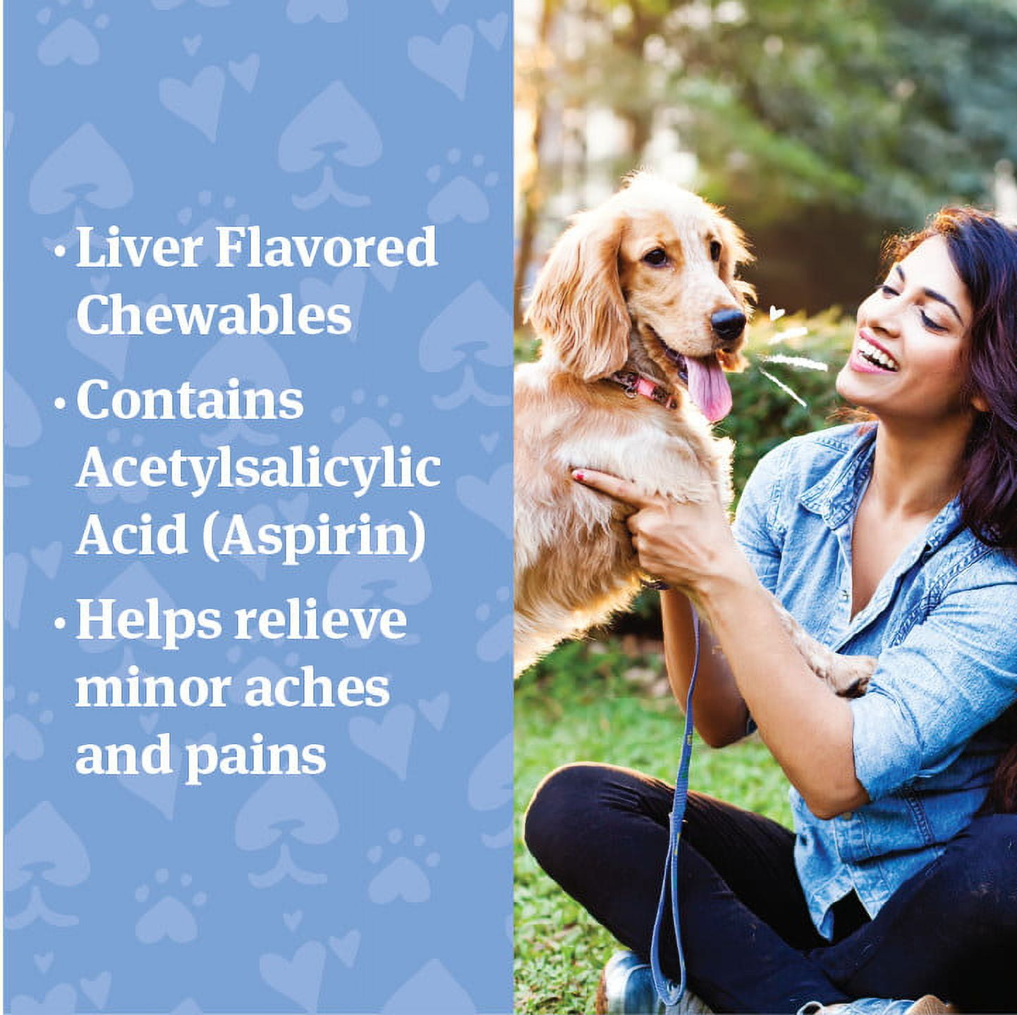 PetArmor Aspirin Chewable Tablets for Dogs, SM 75ct