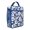 Blue-51, variant on Floral and Skull Artistic Lunch Bag – Bloom Blossom Botanical Pattern Vintage Watercolor Aesthetic Edgy Design Insulated Thermal Tote
