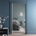 thumbnail image 6 of 90*180cm Black Natural Wooden Door Beaded Curtain Doorway Beads Front Door Decor Curtains with Round Bead Pendants, 6 of 19