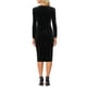 thumbnail image 3 of Vestidos de terciopelo de sirena elegantes INSPIRE CHIC para cócteles de cuello cuadrado para mujeres M Negro, 3 of 5