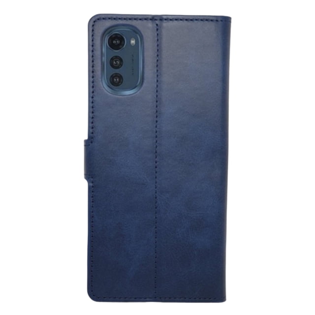 Funda Cartera Suave Cely Vesmir Para Motorola E32 Azul Marino Más 2 Micas