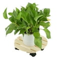 thumbnail image 2 of Estante de exhibición de plantas Estante de sala de estar interior Estante de flores independiente con rueda de hilera para jardín Soporte de flores Bonsai, 2 of 15