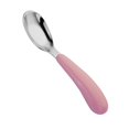 thumbnail image 1 of Cubiertas para niños con mango de silicona - Cubiertos seguros para niños - Utensilios para niños pequeños - Cucharas para bebés - Cubiertos de acero inoxidable (4 piezas), 1 of 5