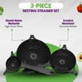thumbnail image 5 of Crisp Nesting Strainer Colander, Set of 3, 5 of 7