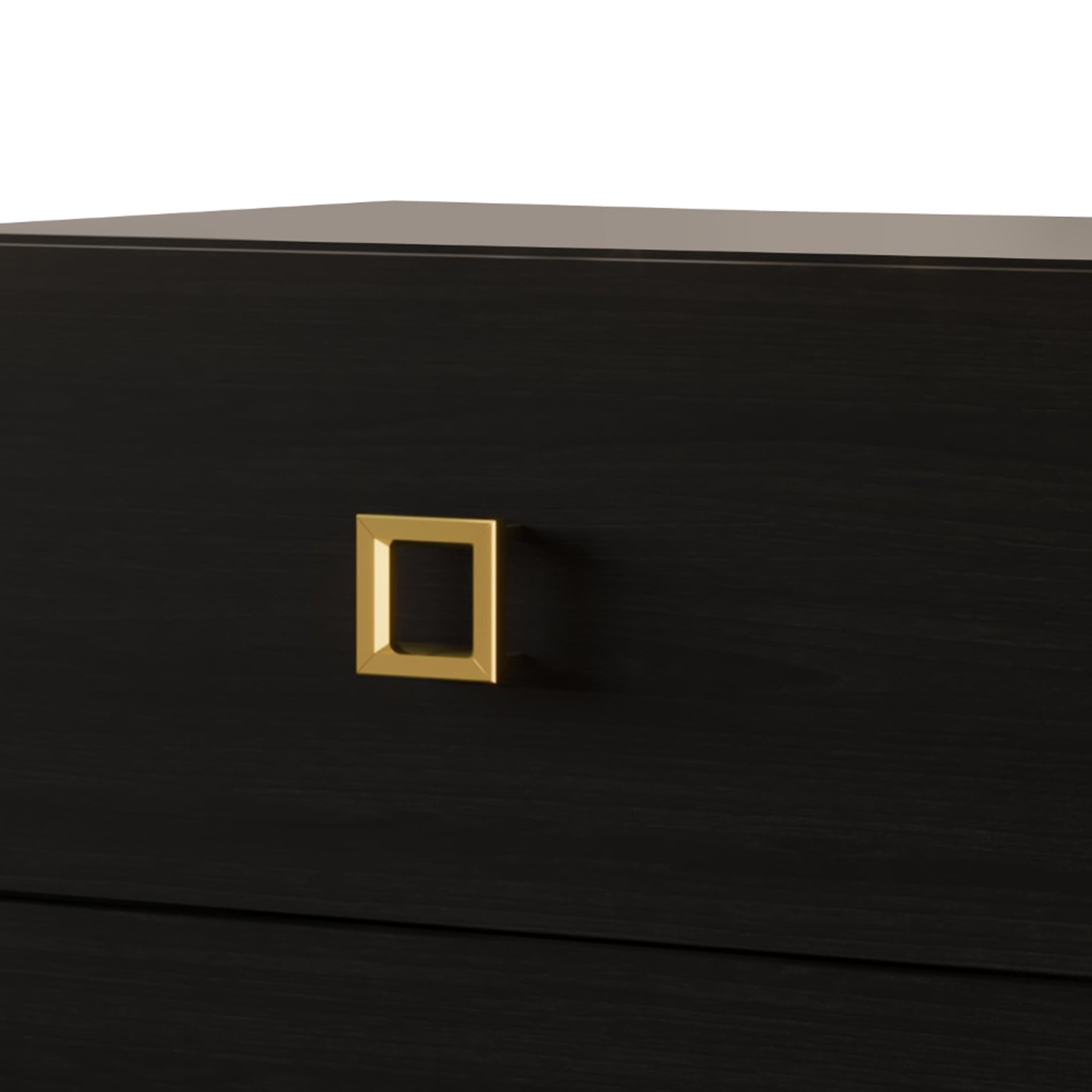 Castle Place Elegant Glow 2 Drawer Nightstand, Black