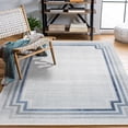 thumbnail image 3 of Grey Framed Area Rugs for Living Room Washable Rugs Boho Moroccan Area Rug Soft Neutral Geometric Bohemian Carpet Distressed Indoor Rug for Bedroom Dining Room Office Foldable Nonslip Rug, 3 of 9