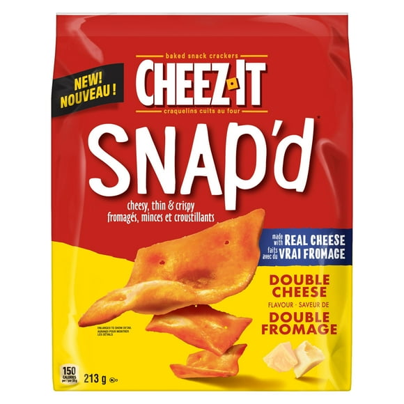 Cheez-It SNAP’d* Double Cheese Flavour Crackers 213 g, 213g