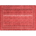 thumbnail image 1 of Ahgly Company Machine Washable Indoor Rectangle Abstract Red Modern Area Rugs, 3' x 5', 1 of 4