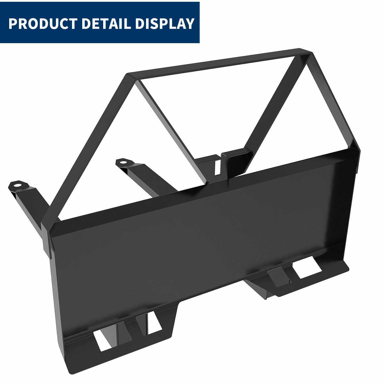RVNI 46" Pallet Fork Quick Attach Mount Skid Steer Attachments Hitch Ball 2600 lbs for Loaders Tractors