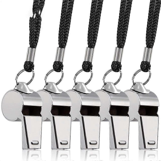 Loud Metal Whistle Soccer Strong Stainless Steel Whistles Wear Resistant Portable Referee Whistles Party