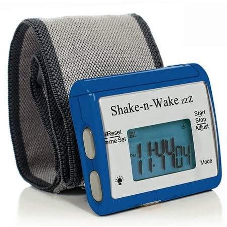 - Tech Tools Shake-n-Wake Silent Vibrating Alarm Wrist Watch (Blue) TPI-107BLU