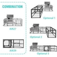 thumbnail image 4 of Aivituvin Heavy-Duty Metal Chicken Coop Run Extension - 14.3 sq ft Lockable Outdoor Playpen for Chickens, Ducks, Rabbits | Predator-Proof Design, Expandable Panels & Weather-Resistant Frame, 4 of 7