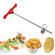 thumbnail image 1 of Cuchillo giratorio en espiral para frutas y verduras, cuchillo giratorio en espiral de acero inoxidable, trituradora giratoria ideal para refrigerios saludables, papas fritas y fiestas, 1 of 5