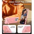 thumbnail image 4 of Funda con Soporte Magnético invisible, Delgada Mate, para iPhone 14 Pro Max, Rosa, 4 of 7