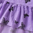 thumbnail image 5 of HCNTES Baby Girl 2 Piece Clothes Set Short Sleeve Top + Drawstring Pants Casual Dailywear Spring Summer Kids Girls School Outfits 3T 4T 5T 6T(F02-Purple,4-5 Years), 5 of 9