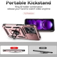 thumbnail image 4 of Estuche GANGXUN para Xiaomi Redmi Note 12 5G, soporte giratorio 360°, estilo mecánico y magnético, 4 of 5