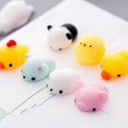 thumbnail image 2 of 10 piezas al azar Lindos juguetes de apretar Mochi de animales Mini juguete de apretar suave Juguete de mano antiestrés para regalo de niños, 2 of 5