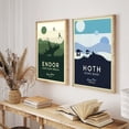 thumbnail image 5 of Pósteres de planetas y estrellas modernos, arte de pared con atracción galáctica, pinturas en lienzo e impresiones de películas de Wars, portadas de paisajes para decoración del hogar y la habitación, 5 of 5