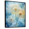 thumbnail image 2 of Designart "Dreamy Blue Dandelions" Dandelion Floater Framed Wall Art Living Room, 2 of 5