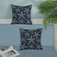 thumbnail image 4 of Navy Blue Coastal Pillow Covers 20x20 Inch 2 Pcs Sea Starfish Decor Throw Pillows Nautical Beach Ocean Themed Summer Outdoor Holiday Decoration Pillowcase Linen Cushion Cover for Couch Sofa, 4 of 6